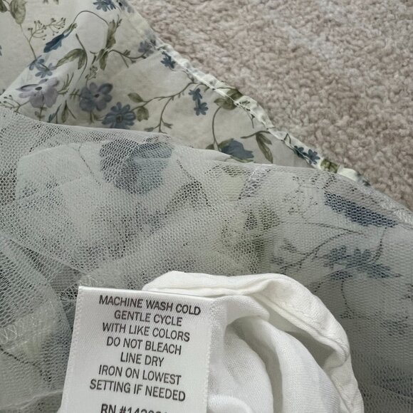 Francesca’s Audrey Parks Floral Mini Dress S With Bow Tie Straps - Picture 11 of 11